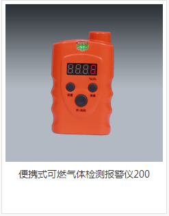 便携式可燃气体检测报警仪200